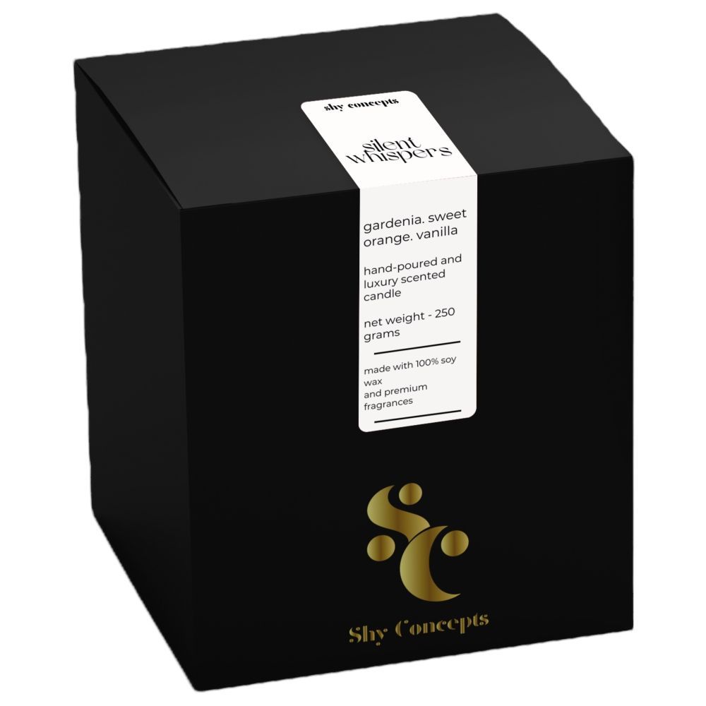 Shy Concepts - Luxury Scented Candle - Silent Whispers - Black