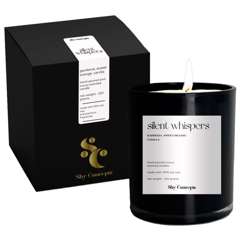 Shy Concepts - Luxury Scented Candle - Silent Whispers - Black