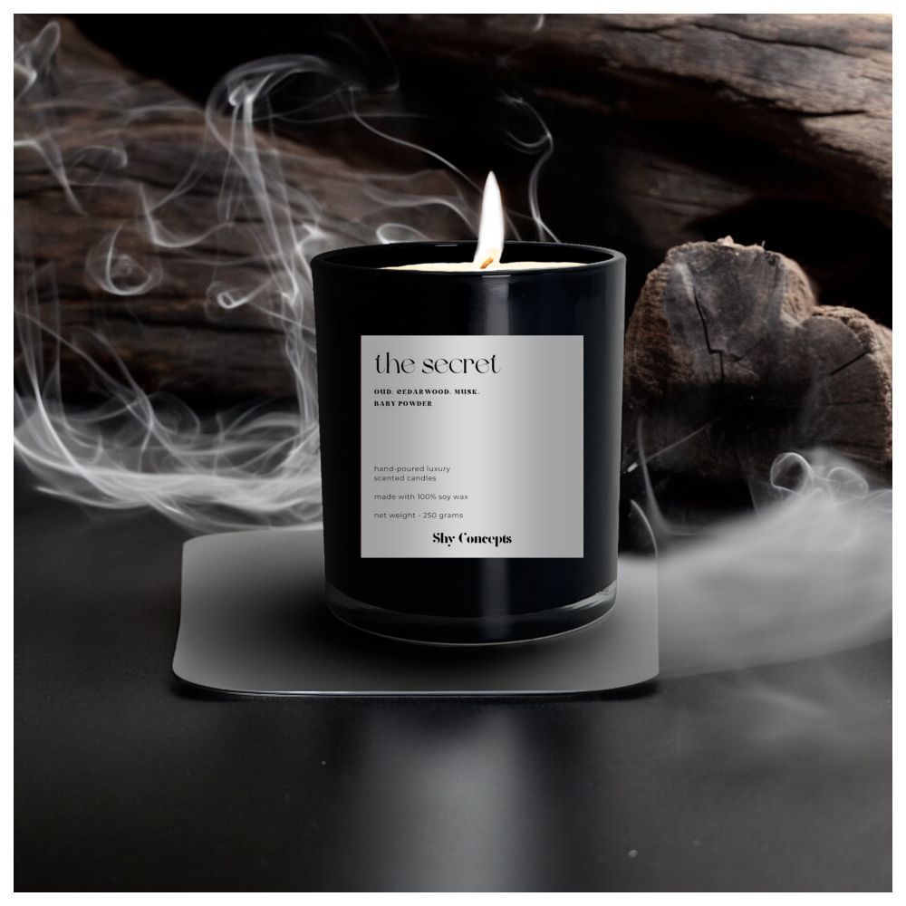 Shy Concepts - Luxury Scented Candle - The Secret - Black