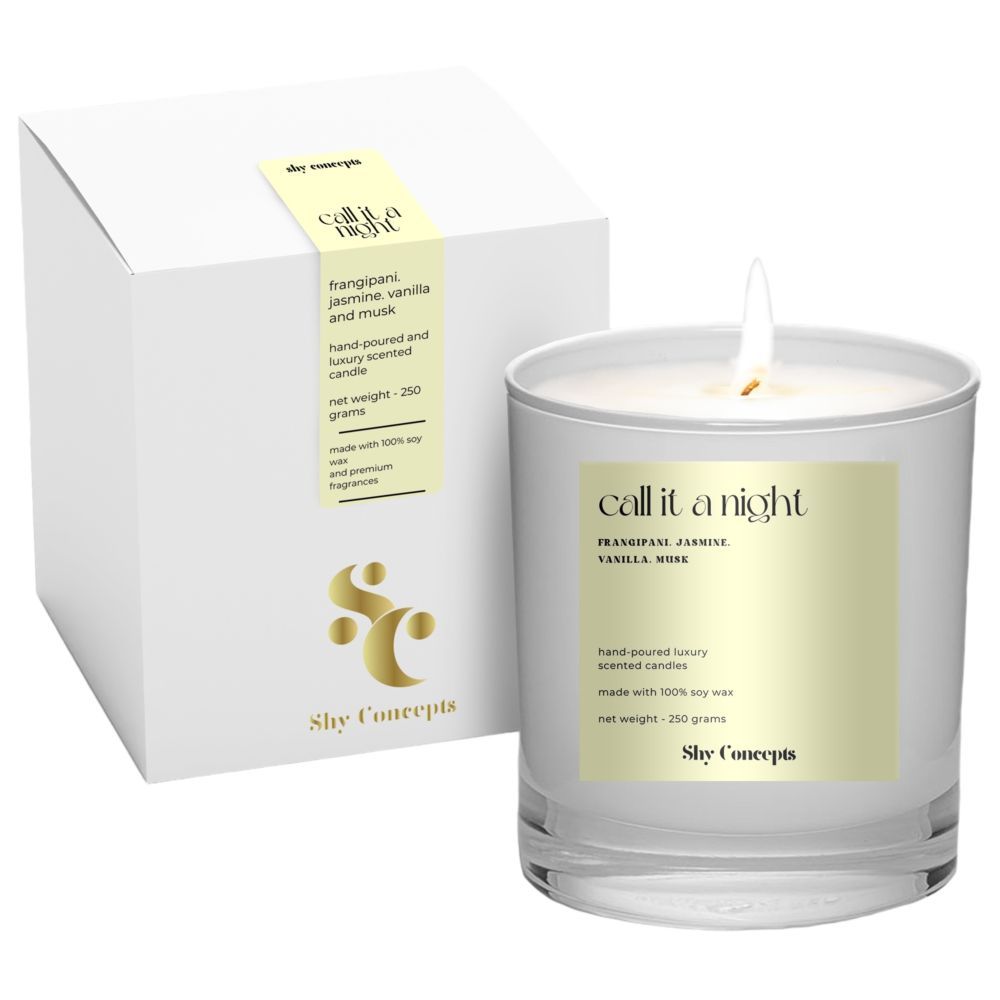 Shy Concepts - Luxury Scented Candle - Call It A Night - White 