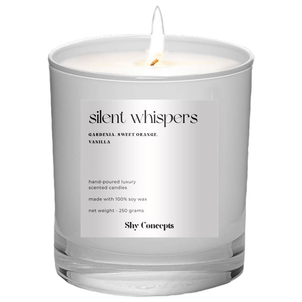 Shy Concepts - Luxury Scented Candle - Silent Whispers - White 