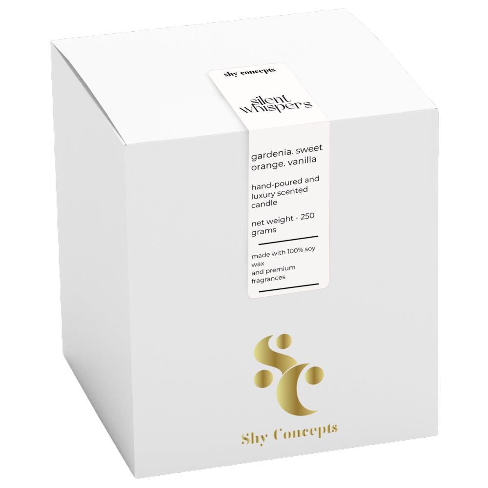 Shy Concepts - Luxury Scented Candle - Silent Whispers - White 