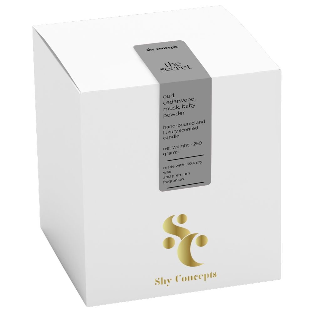 Shy Concepts - Luxury Scented Candle - The Secret - White 