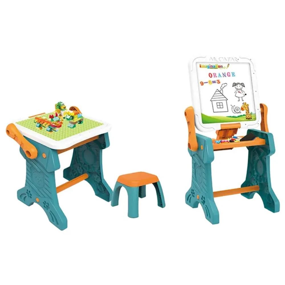 Little Learners - 2-in-1 Easel & Building Blocks