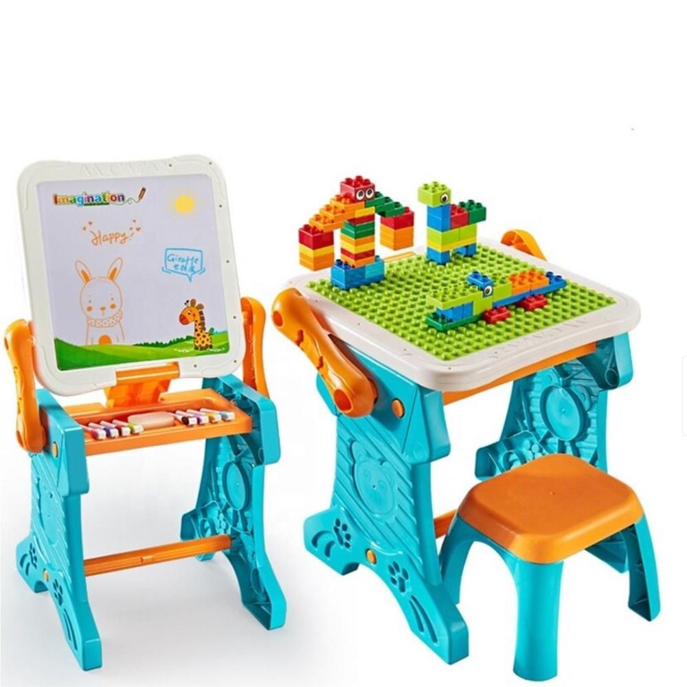 Little Learners - 2-in-1 Easel & Building Blocks