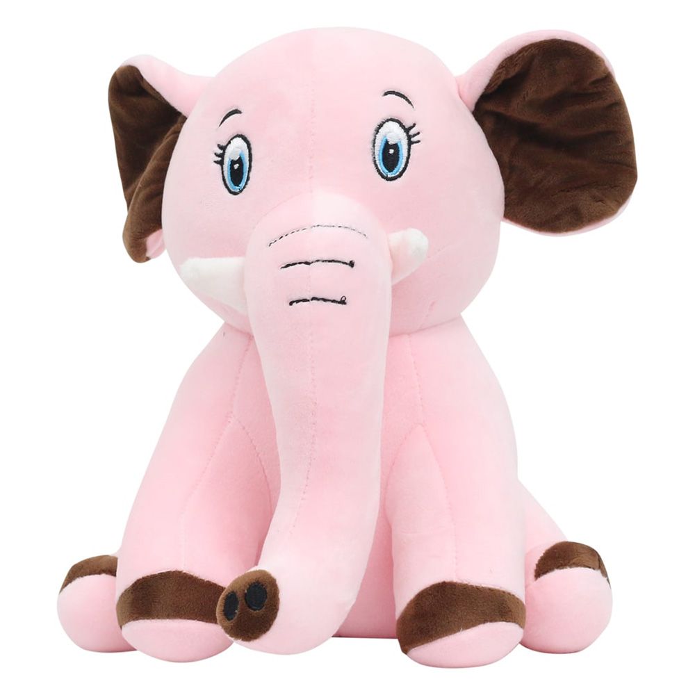 Toto Toys - Plush Soft Toy - Elephant - Pink - 27 cm