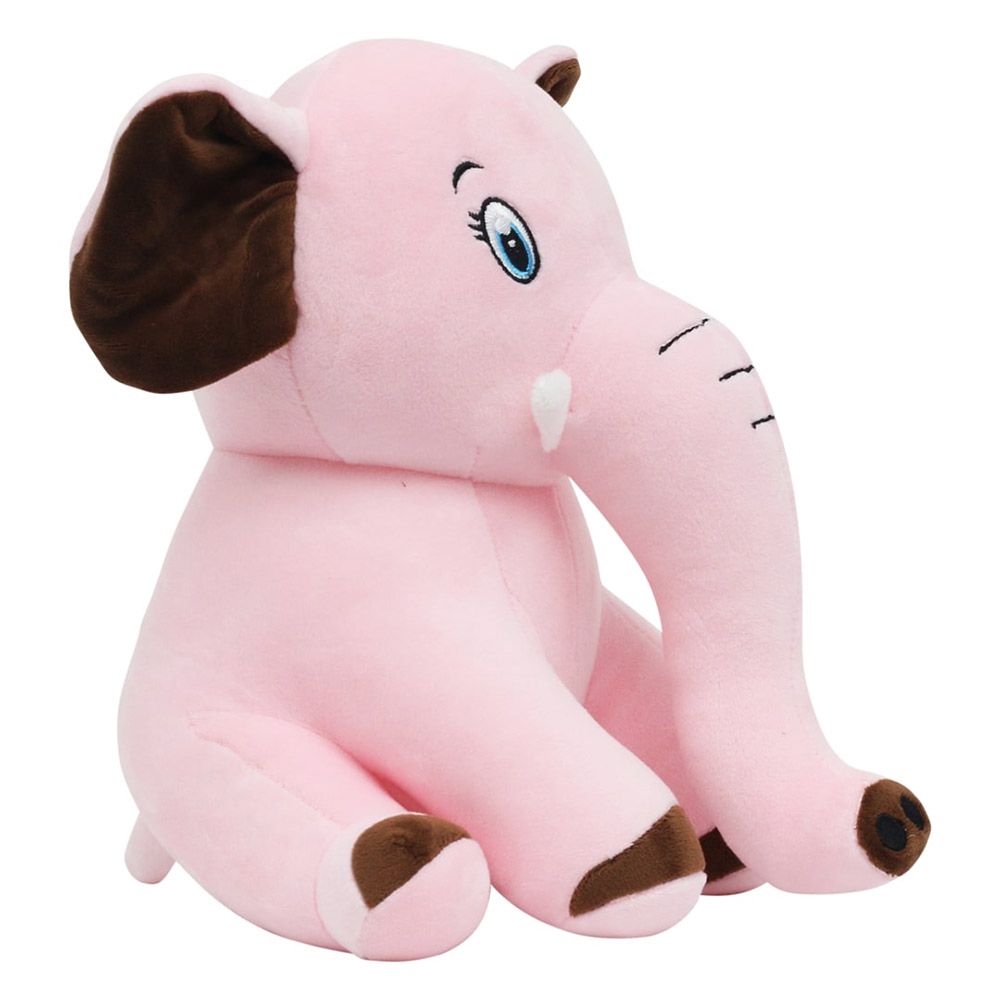 Toto Toys - Plush Soft Toy - Elephant - Pink - 27 cm