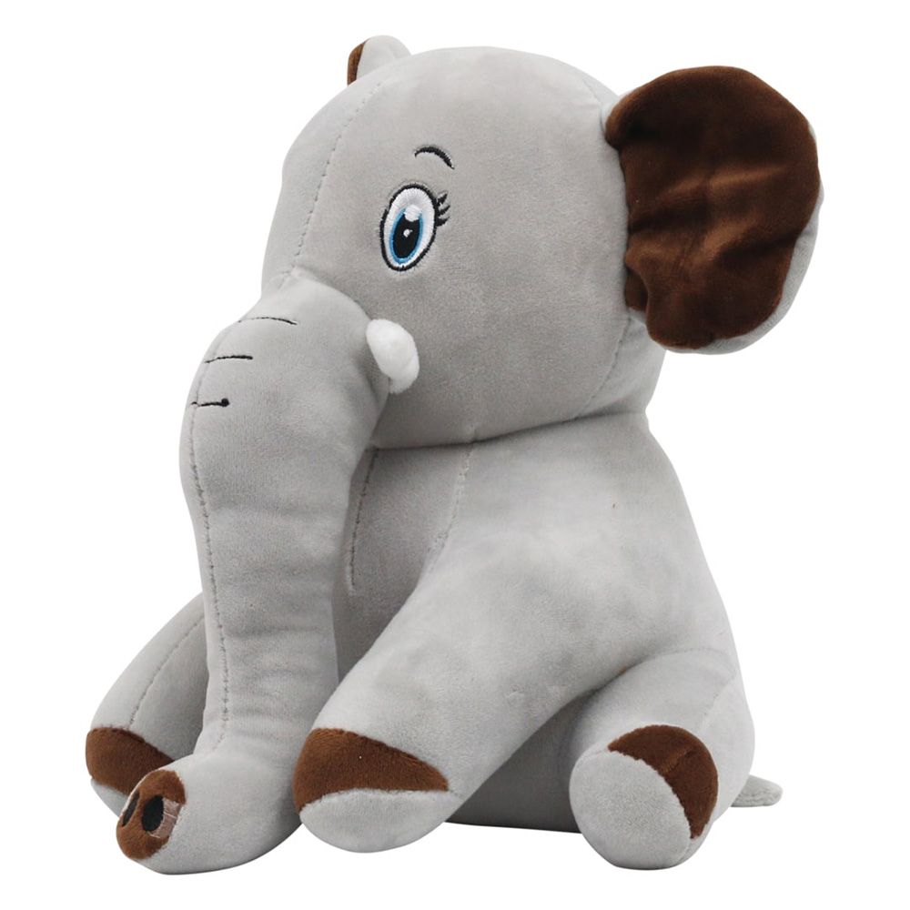 Toto Toys - Plush Soft Toy - Elephant - Grey - 27 cm