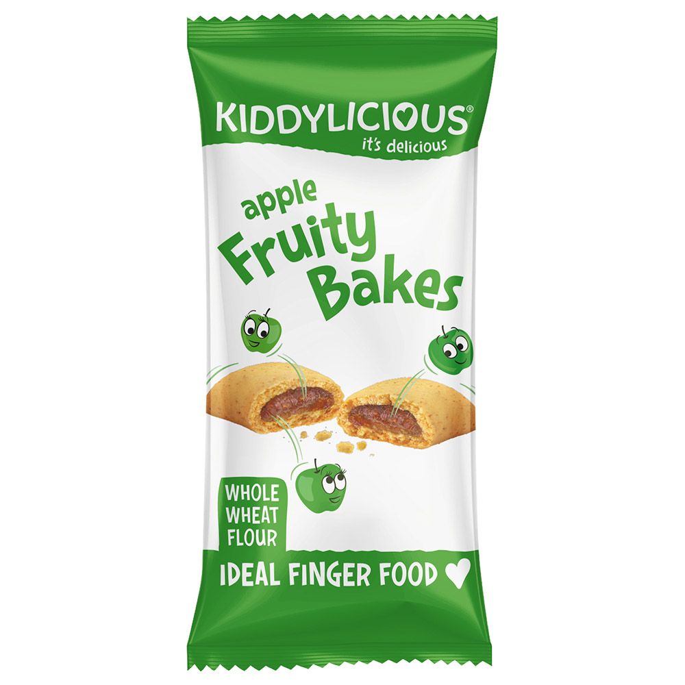 Kiddylicious - Apple Fruity Bakes - Pack of 6 Bars