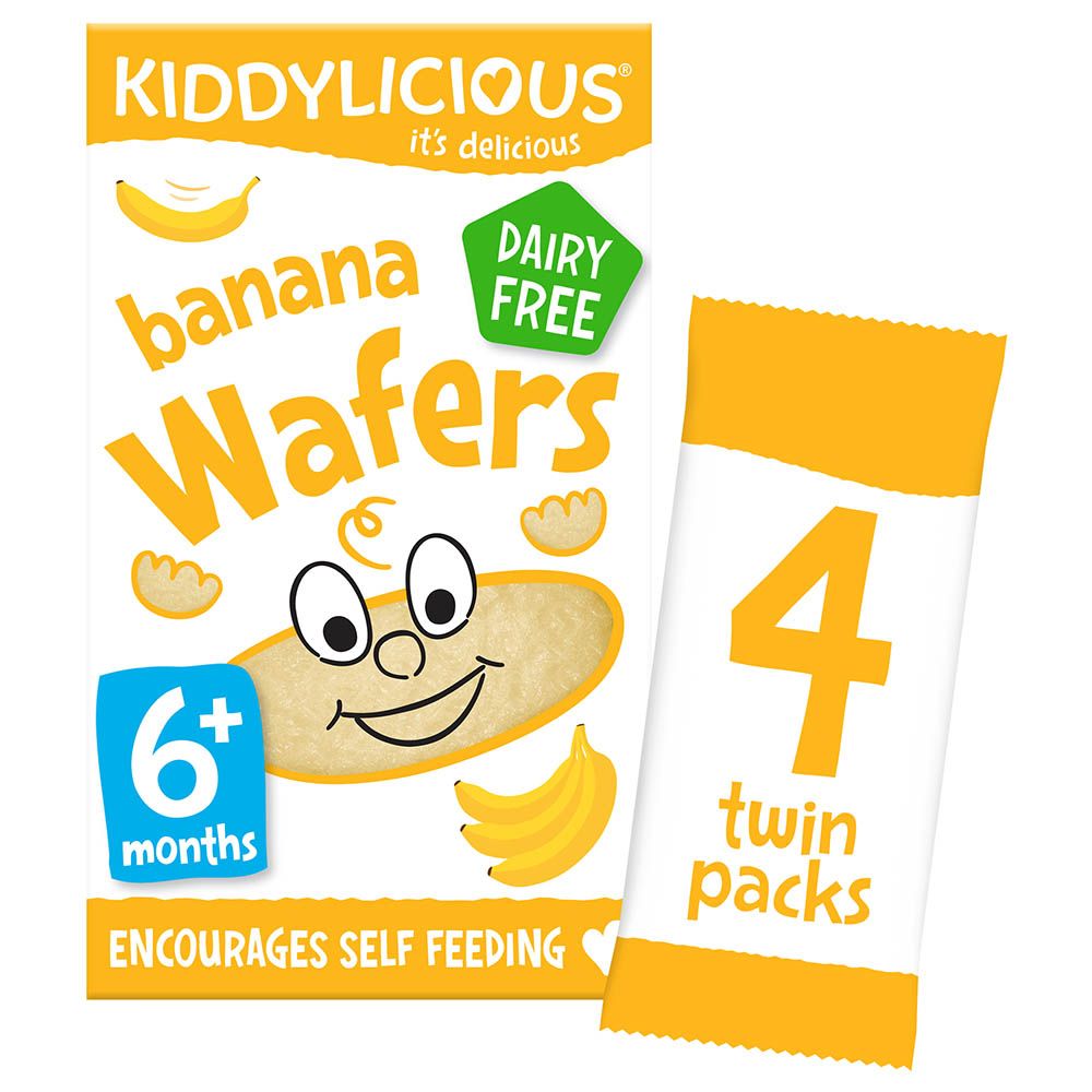 Kiddylicious - Mini Wafers Banana - 16g