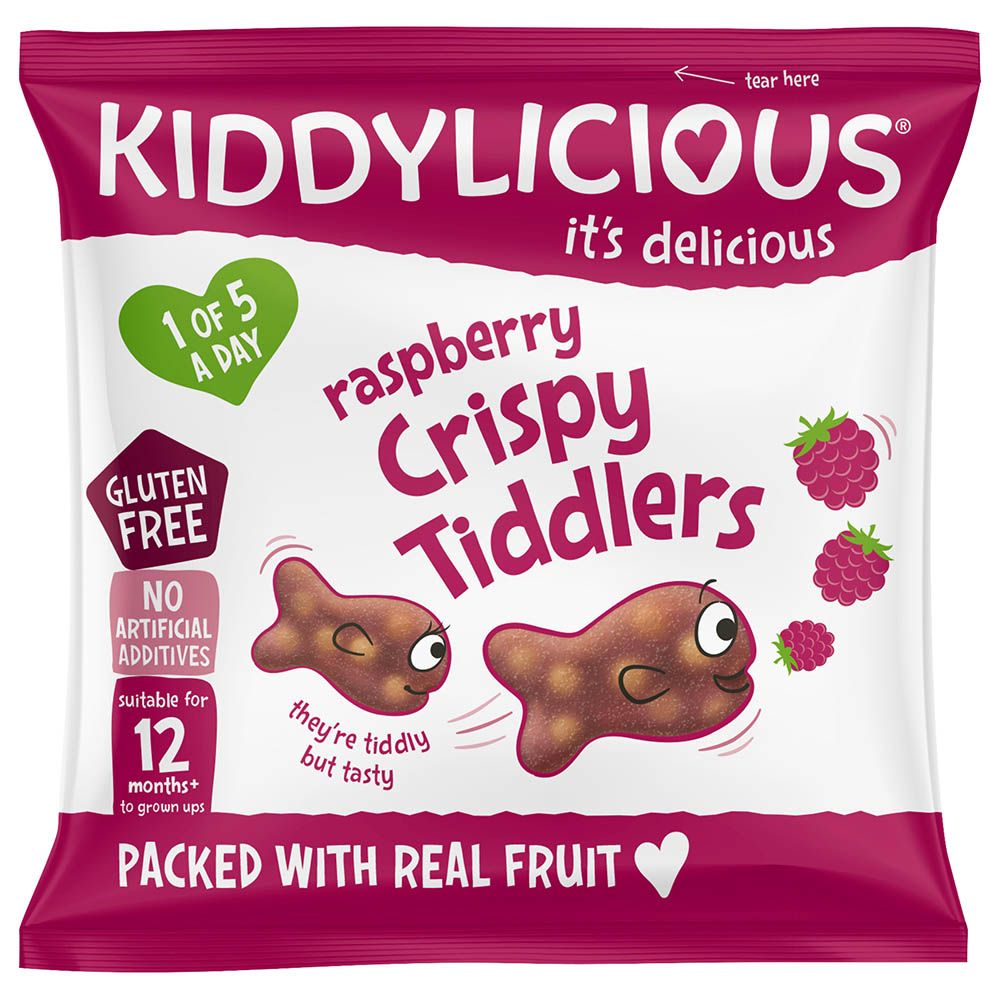 Kiddylicious Raspberry Crispie Tiddlers 12g