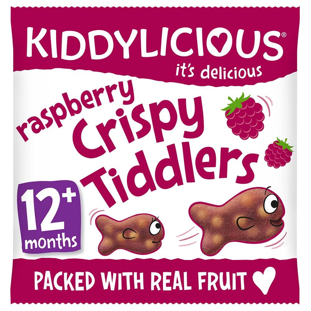 Kiddylicious Raspberry Crispie Tiddlers 12g