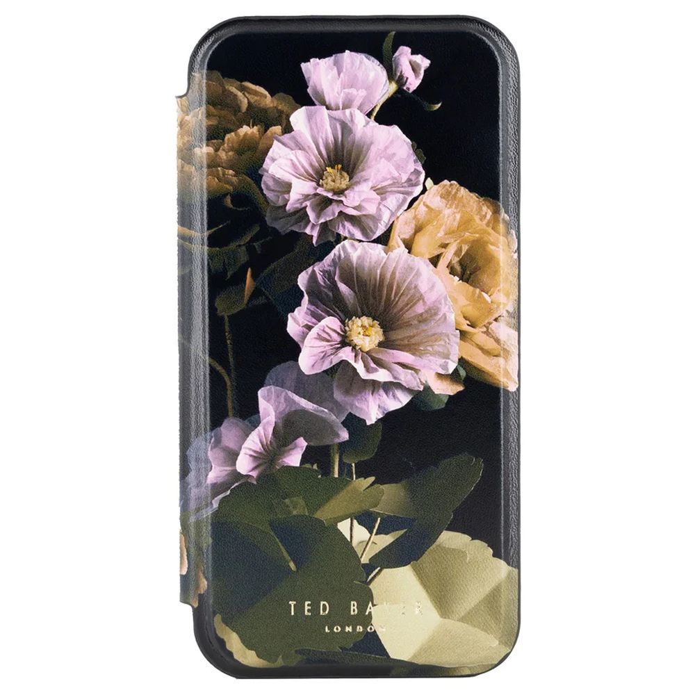 Ted Baker - iPhone 15 Pro Max Mirror Folio Case - Paper Flowers