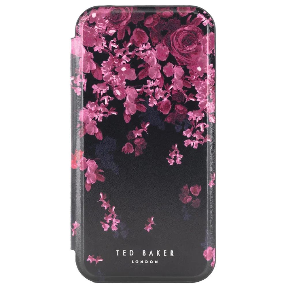 Ted Baker - iPhone 15 Pro Max Mirror Folio Case - Flower Border