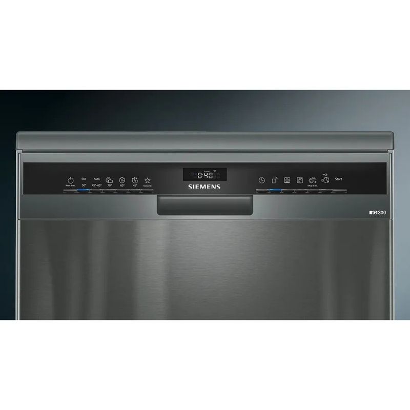 Siemens - iQ300 Free-Standing Dishwasher - Black Inox - 60 cm