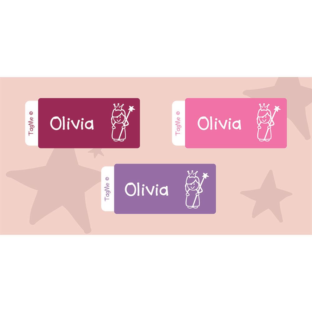 TagMe - Personalised Name Labels - Pink - Pack of 50