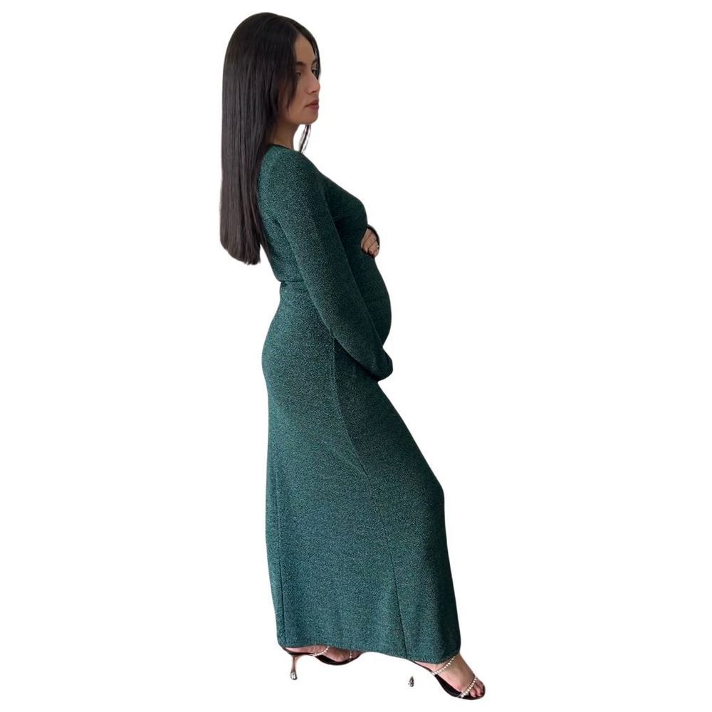 Oh9Shop - Lulwa Shimmer Dress - Green