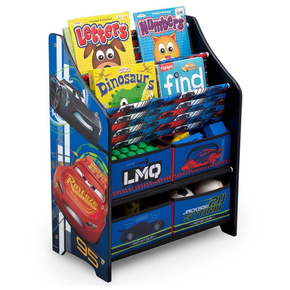 Delta CHILDREN - Cars 3 Book & Toy Organizer