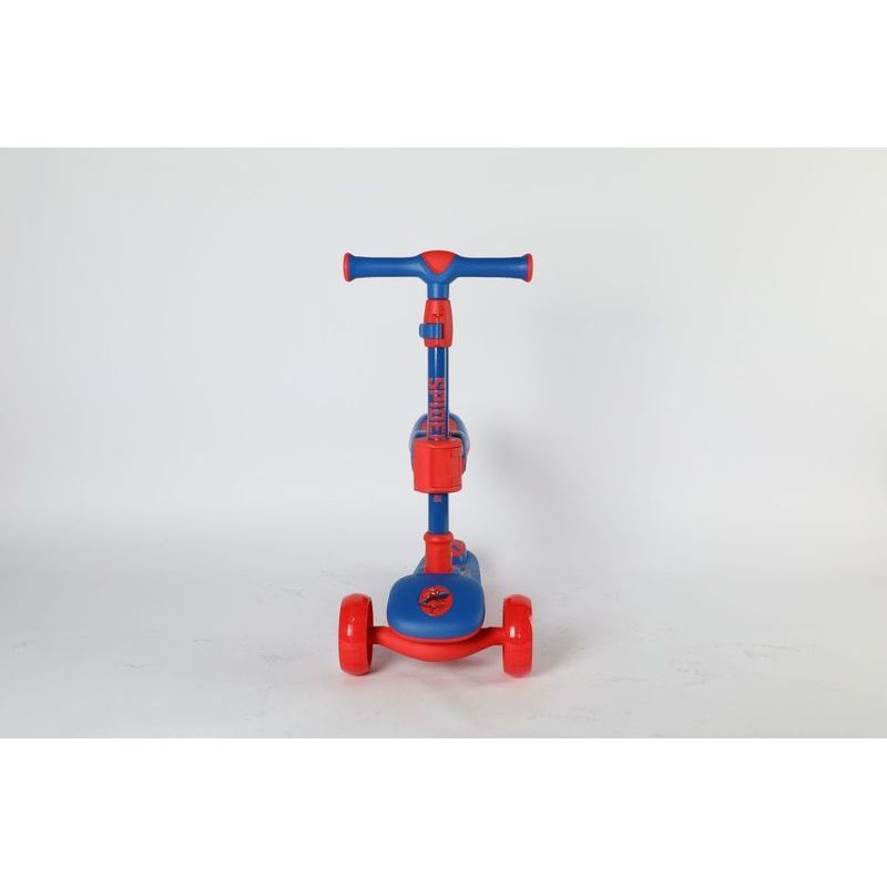 Marvel - 2-In-1 3D Foldable Twist Scooter - Spider-Man - Blue/Red