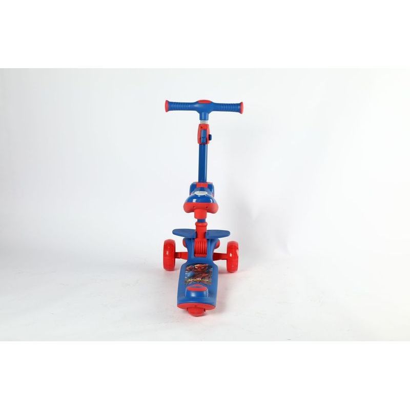 Marvel - 2-In-1 3D Foldable Twist Scooter - Spider-Man - Blue/Red