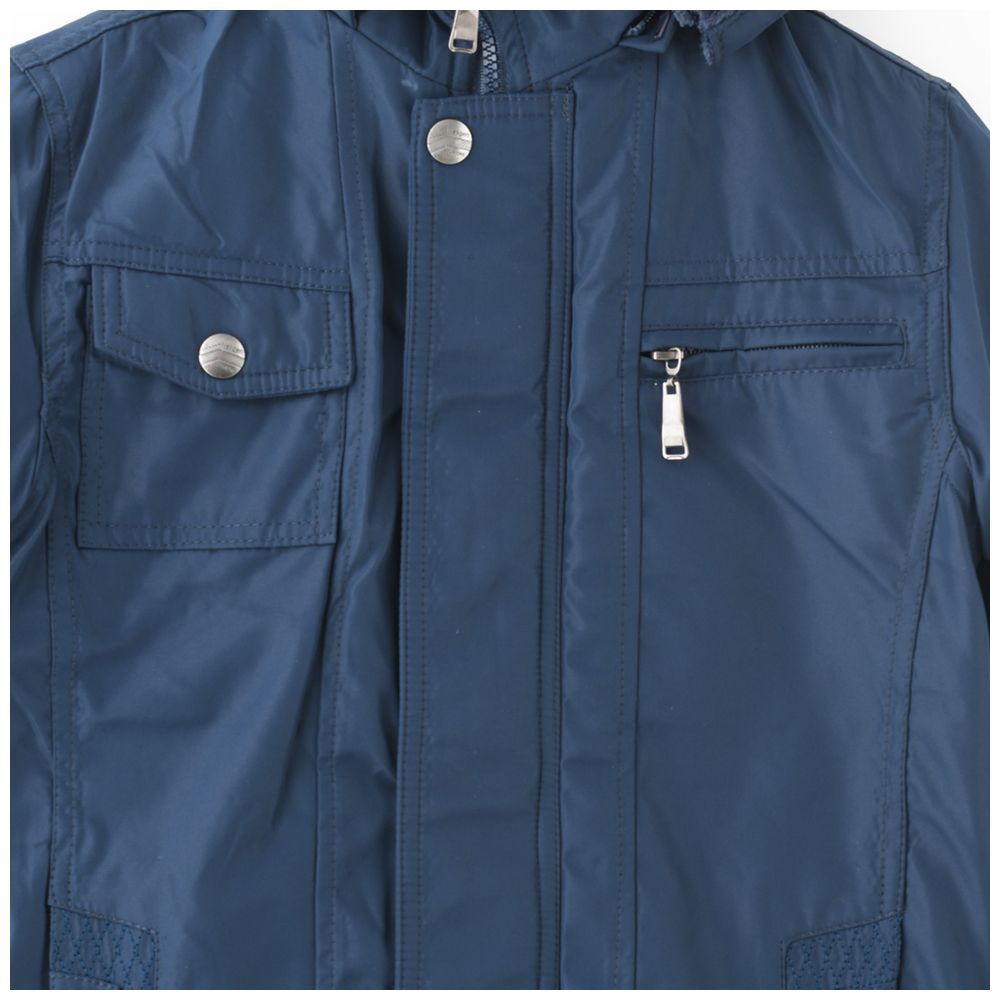 Nexgen Juniors - Boy's Full Sleeves Hooded Jacket - Navy