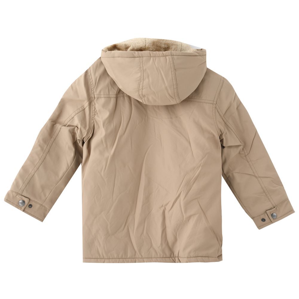 Nexgen Juniors - Boy's Full Sleeves Hooded Jacket - Dark Khaki