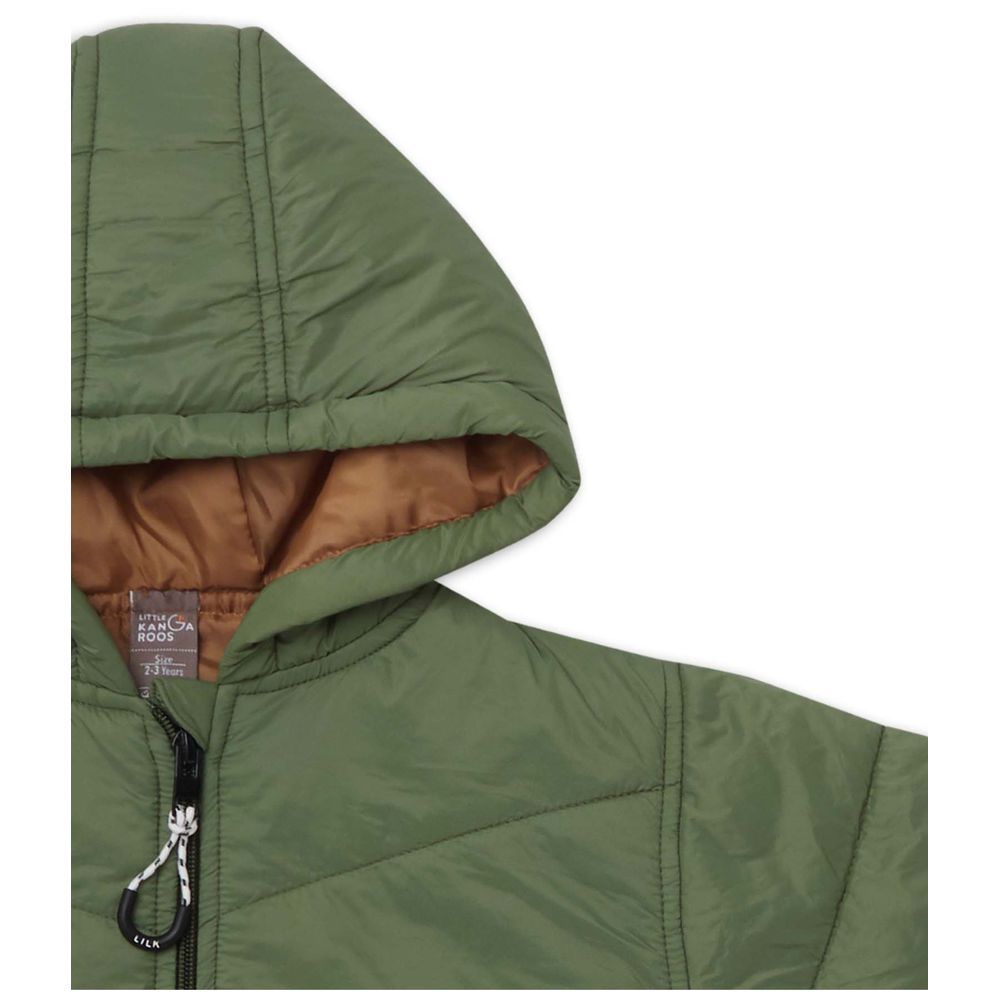 Little Kangaroos - Boy's Lightweight Hooded Jacket - Green