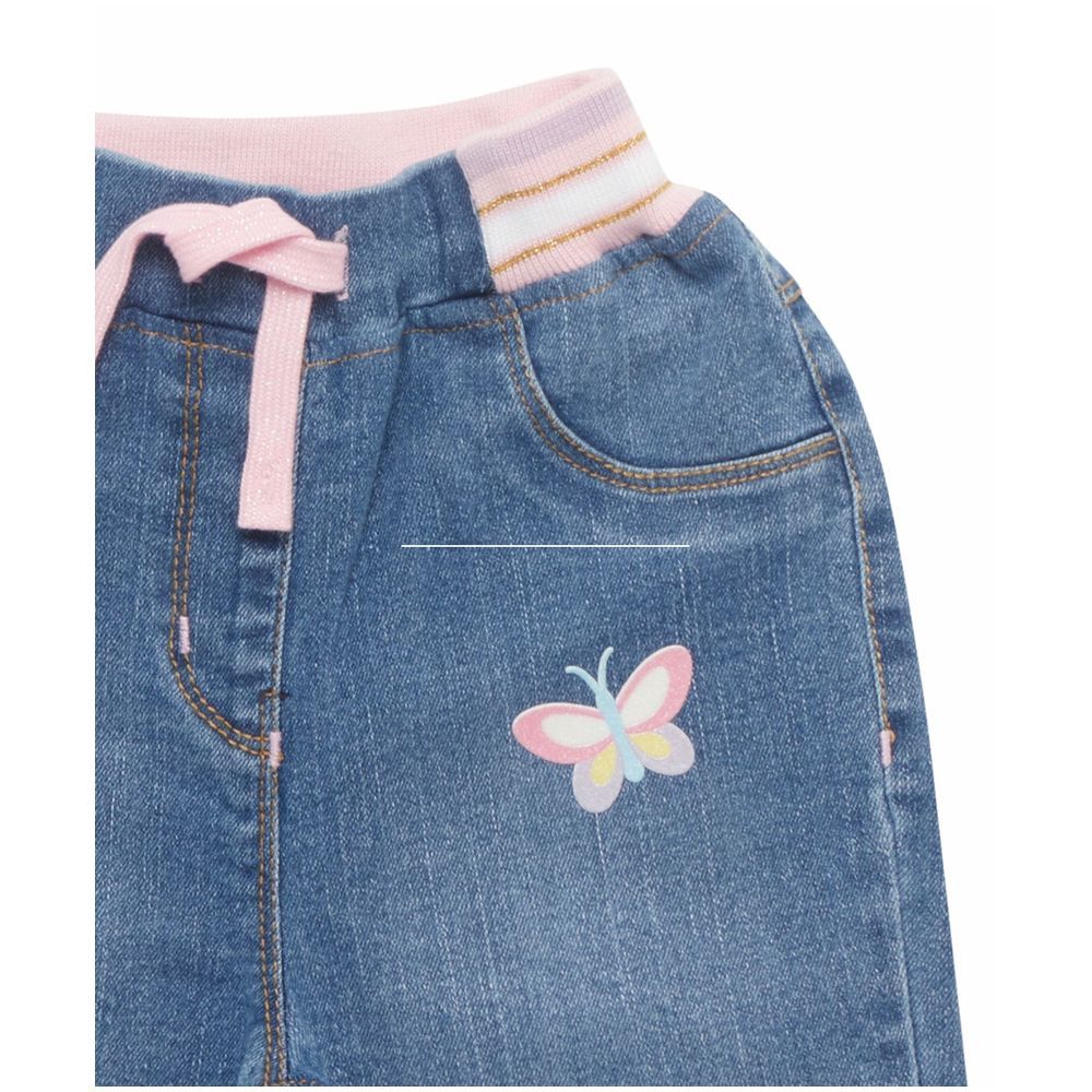 Little Kangaroos - Fully Elastic Jeans w/ Drawstring - Light Blue