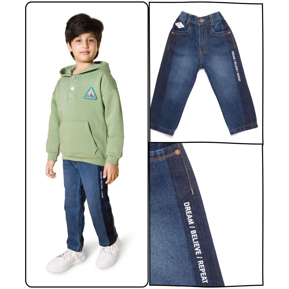 Little Kangaroos - Boy Straight Fit Jeans - Dark Blue