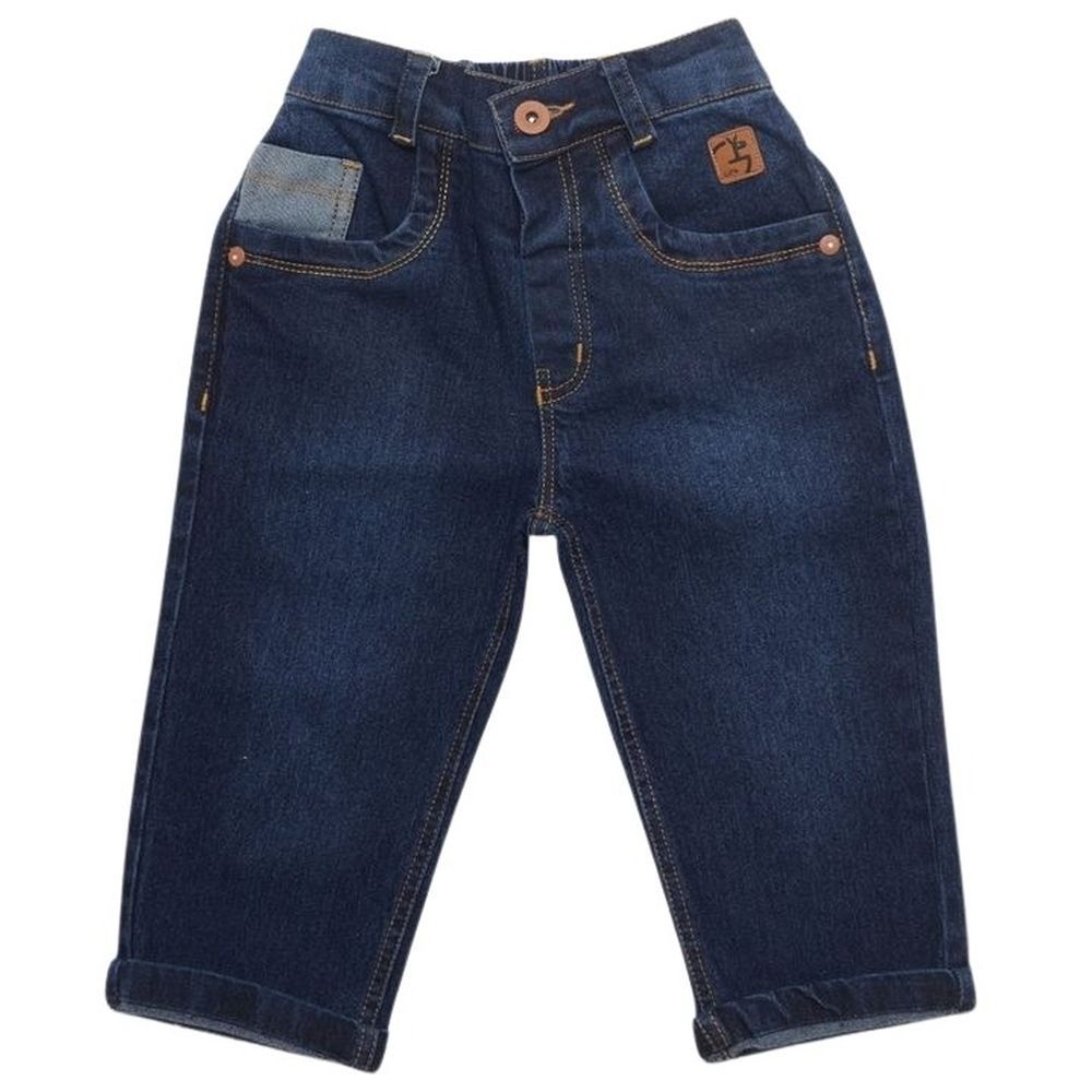 Little Kangaroos - Baby Boy Straight Fit Jeans - Dark Blue