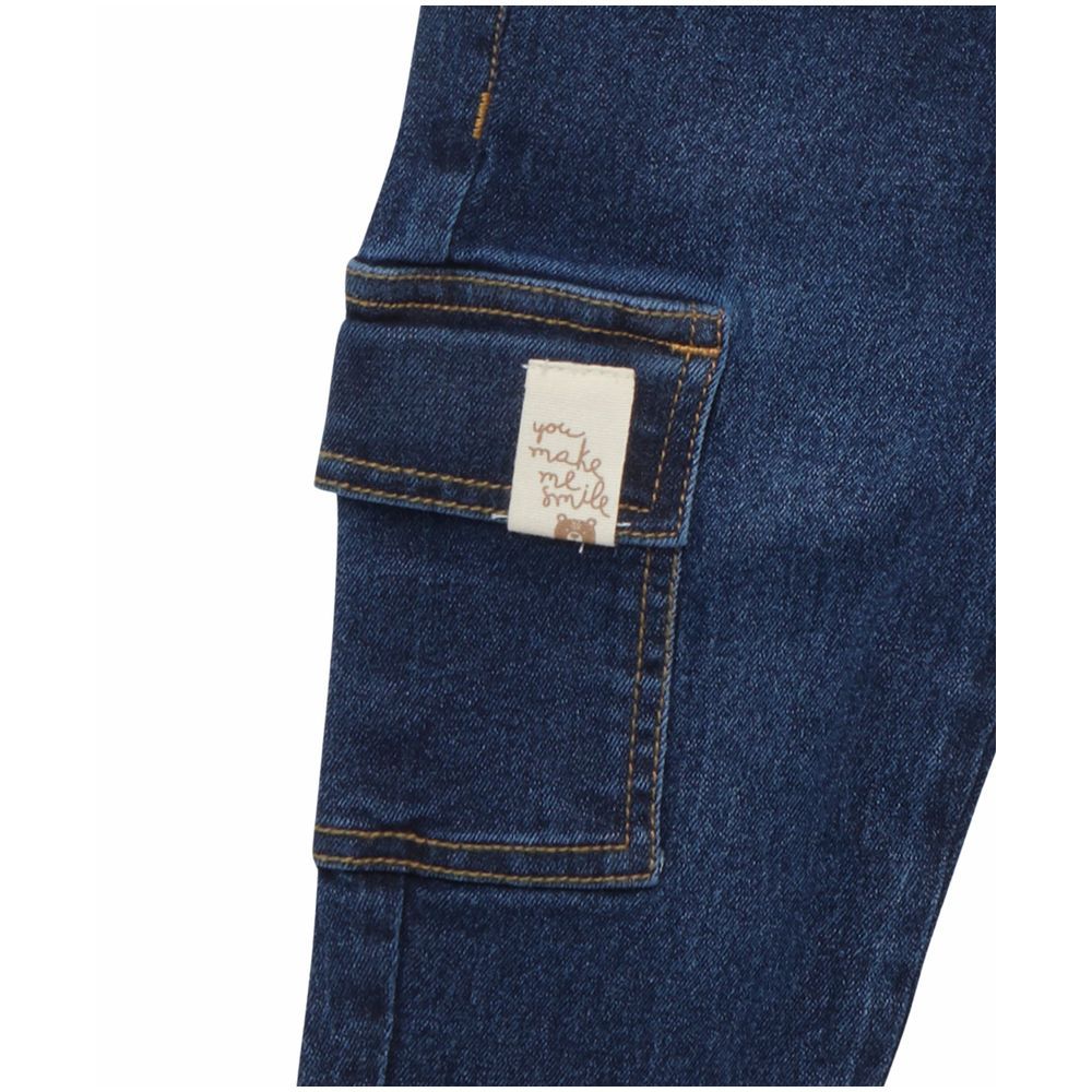 Little Kangaroos - Baby Boy Cargo Jeans - Dark Blue