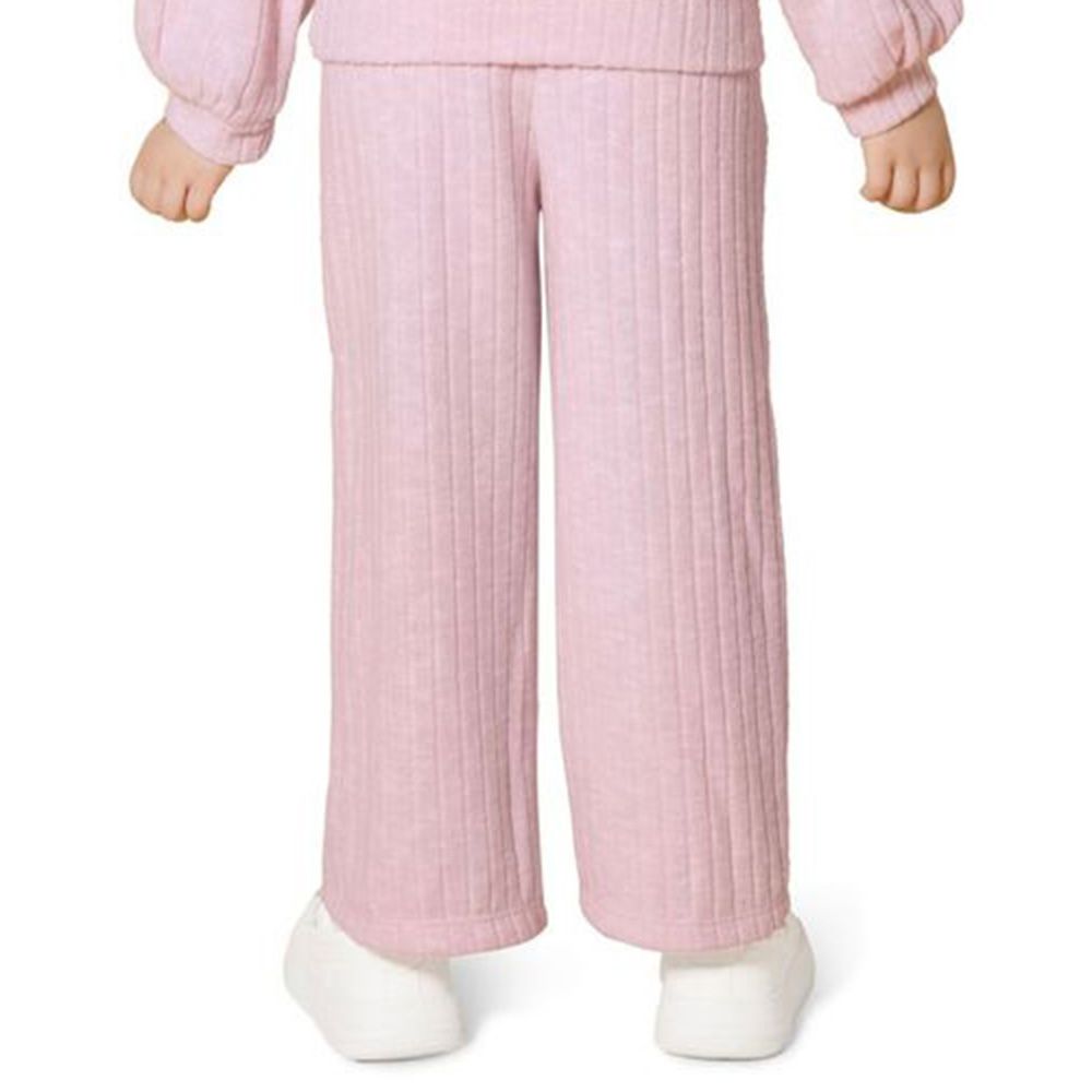 Little Kangaroos - Girl Elasticated Flared Pants - Baby Pink