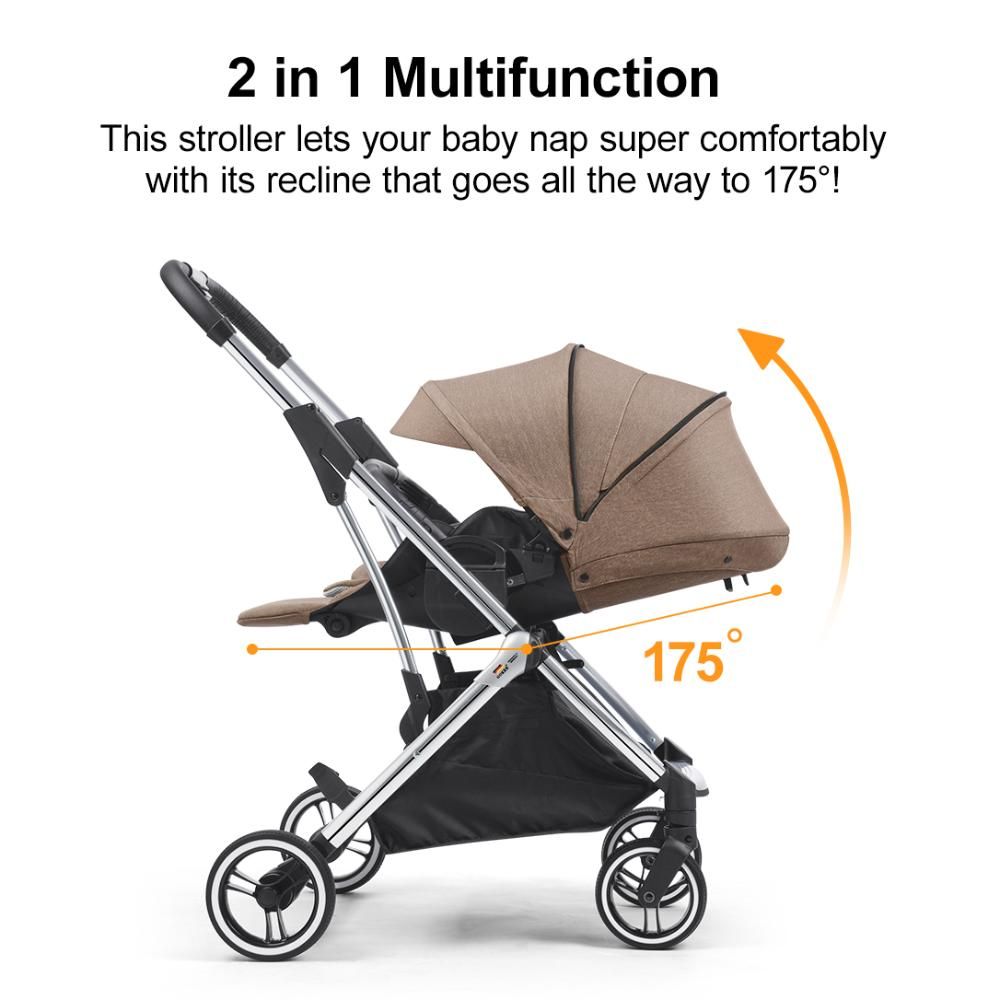 Gokke - Reversible Baby Stroller - Brown