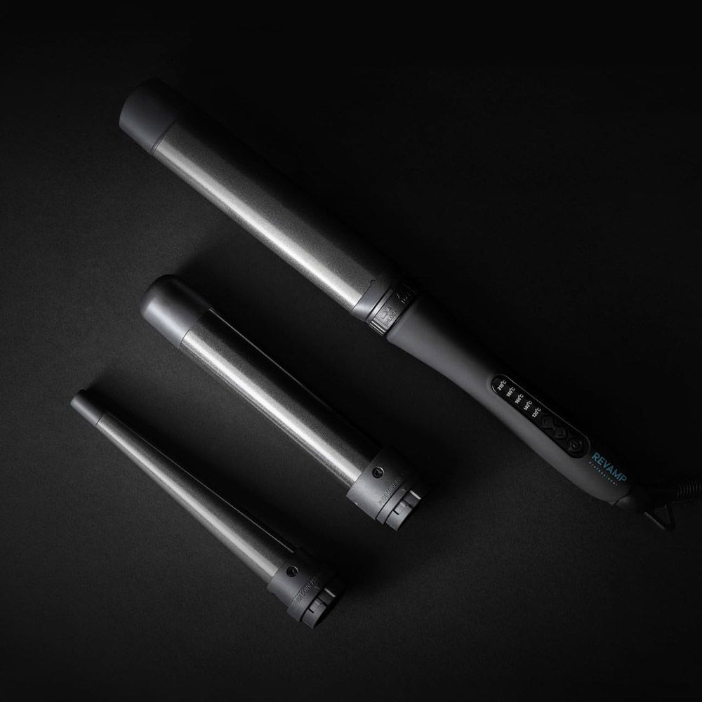 Revamp - Progloss Multiform Curl & Waves Wand - Black