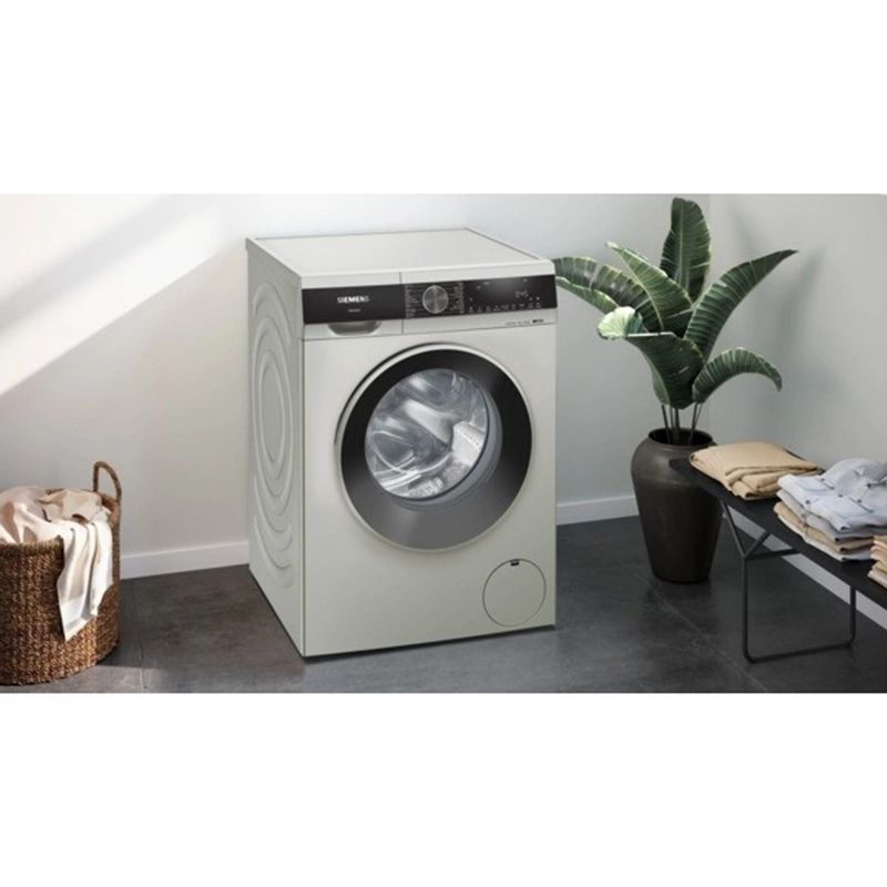 Siemens - iQ300 Front Loader Washing Machine - Silver Inox - 10 kg