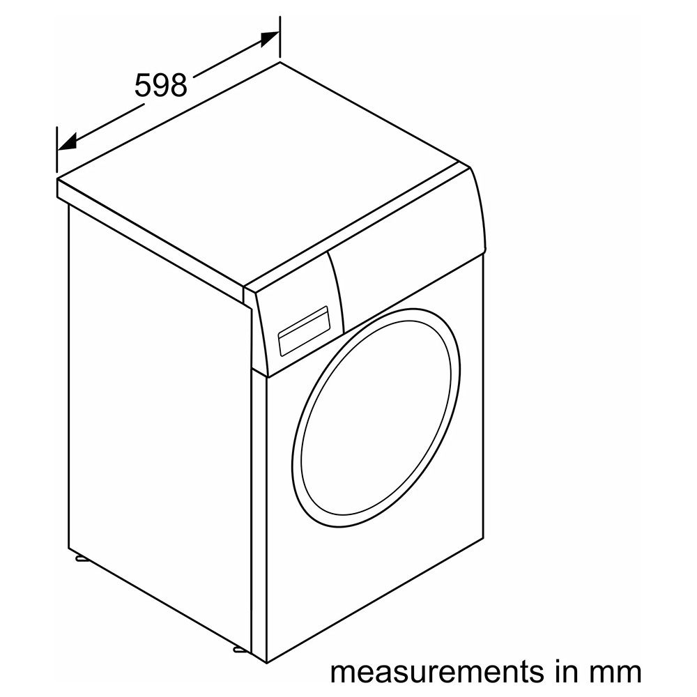 Siemens - iQ300 Front Loader Washing Machine - Silver Inox - 8 kg