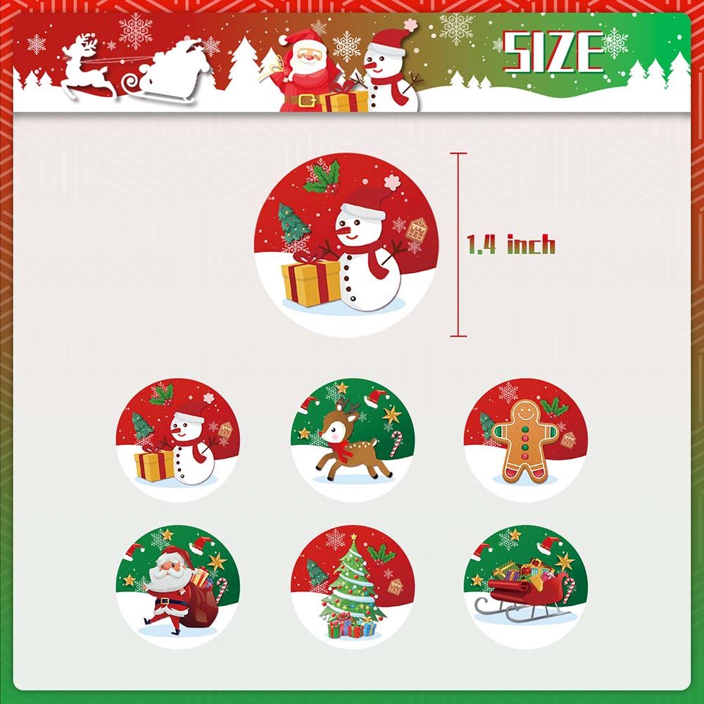 Highland - Christmas Gift Bags With Sealing Stickers - 12pcs