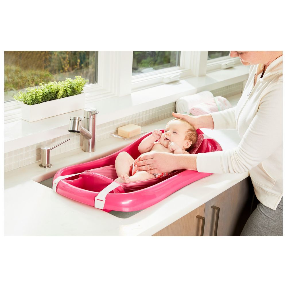 The First Years - Sure Comfort Tub - Pink/Whale Sling