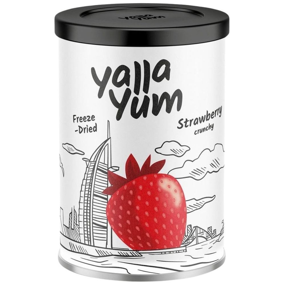 YallaYum - Freeze Dried Crunchy Snack - Strawberry - 35 g