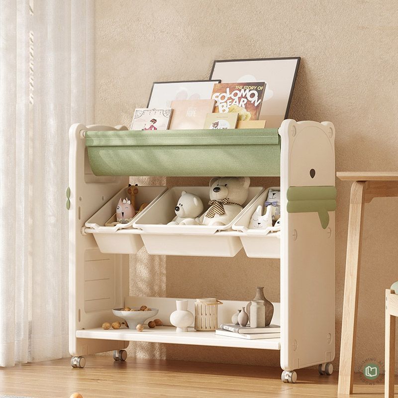 Lovely Baby - Changing Trolley w/ 4 Compartments - Green