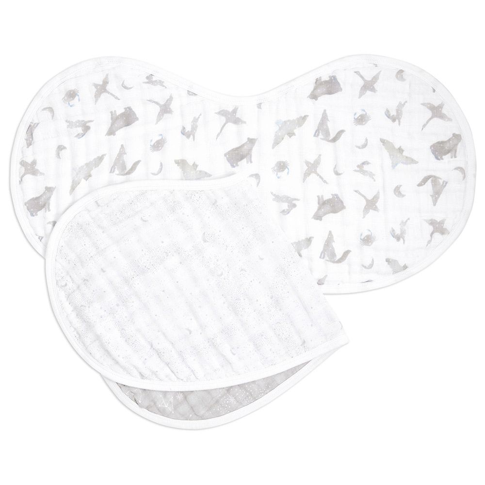 Aden + Anais - Muslin Burpy Bib - Pack of 2 - Map The Stars 