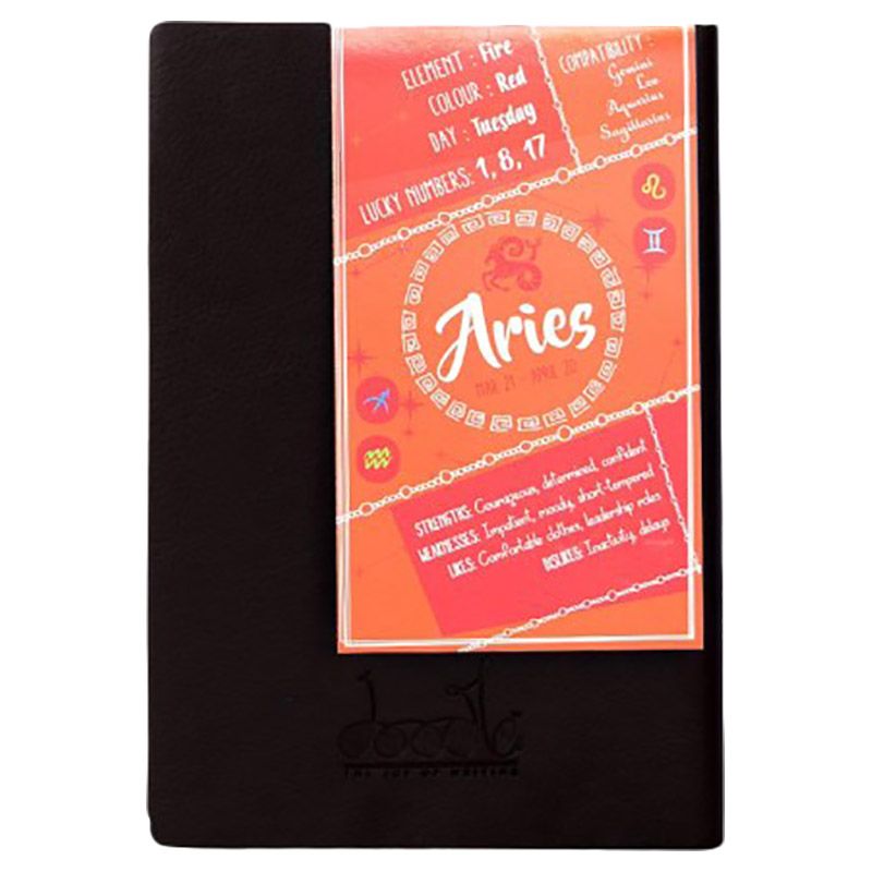 Doodle - Aries - Zodiac Birthday Gift B6 Diary