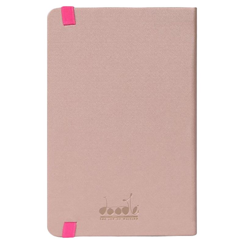 Doodle - Peachy Blush Kiddies Hard Bound A5 Diary - Pink