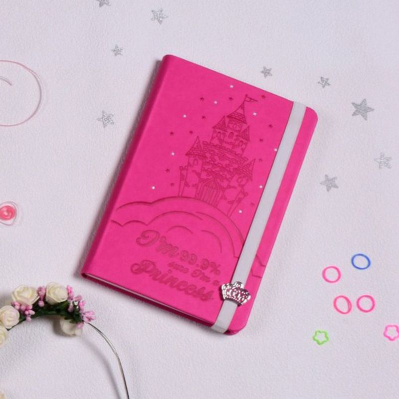 Doodle - Princess Paradise Kiddies Hard Bound A5 Diary - Pink