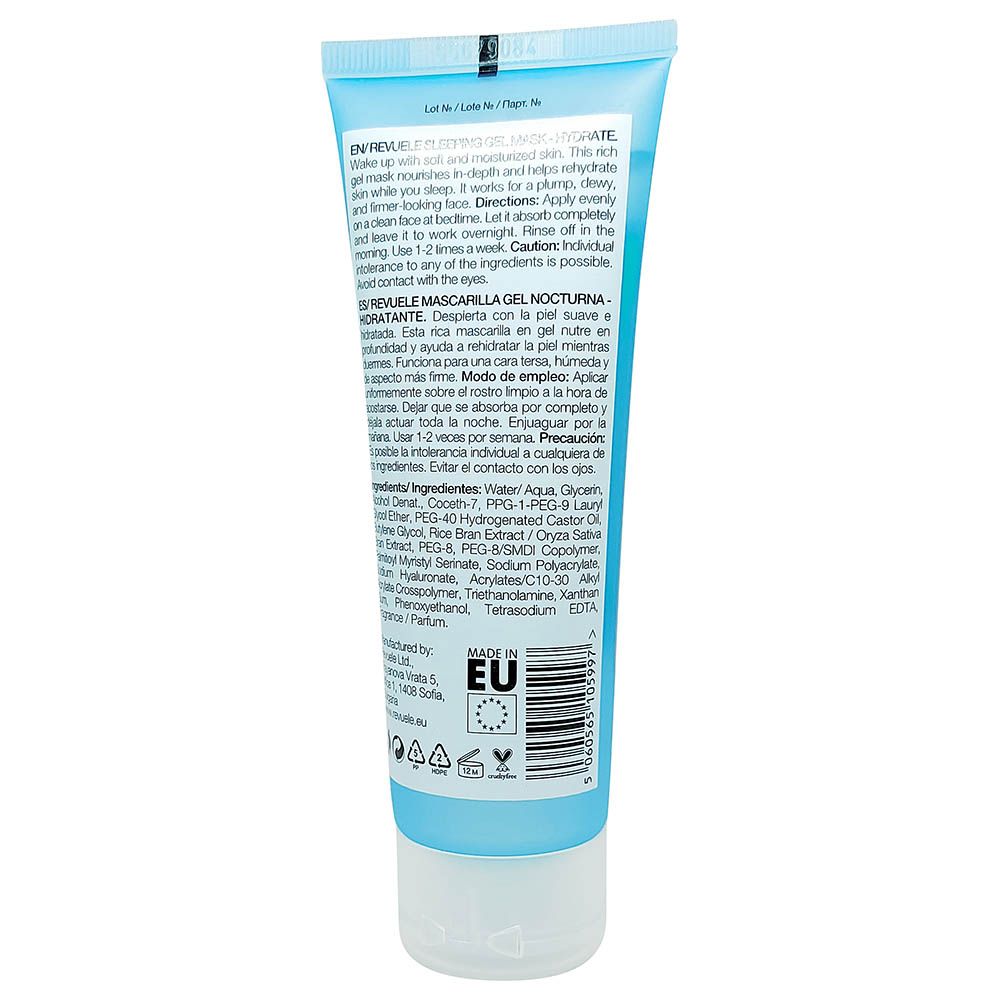 Revuele - Hydrate Sleeping Gel Mask - Blue - 80ml