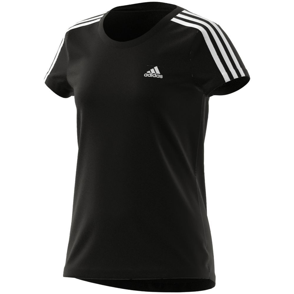 Adidas - Girls 3 Stripes T-Shirt - Black