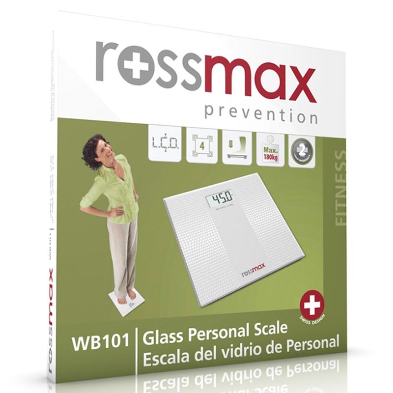 Rossmax - WB101 Glass Weight Scale - Grey