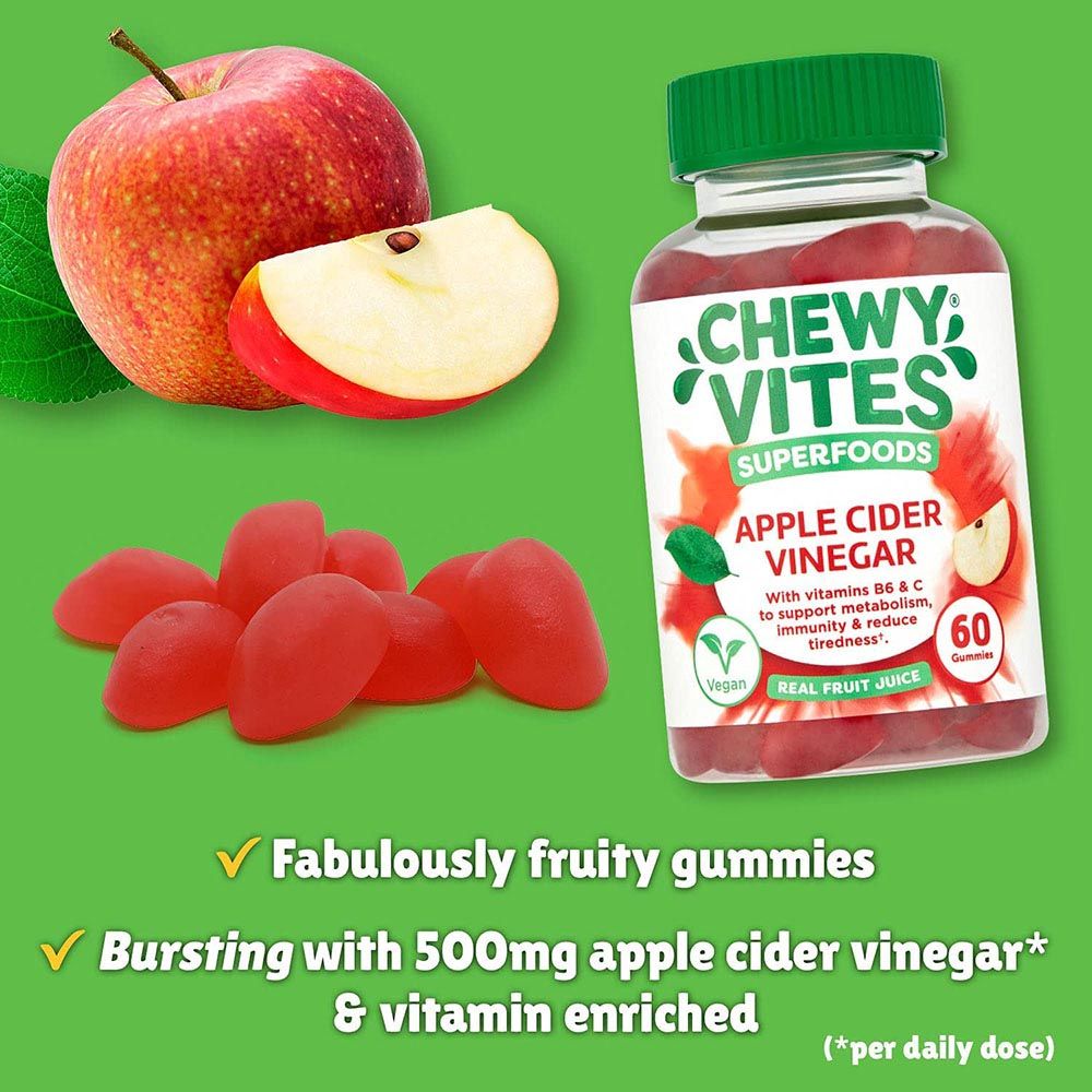 Chewy Vites - Superfoods Apple Cider Vinegar - 60 Gummies