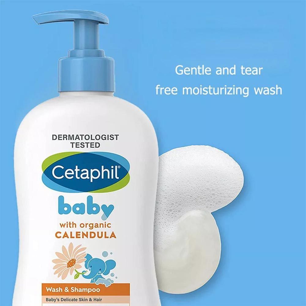 Cetaphil - Baby Wash And Shampoo With Organic Calendula 400ml