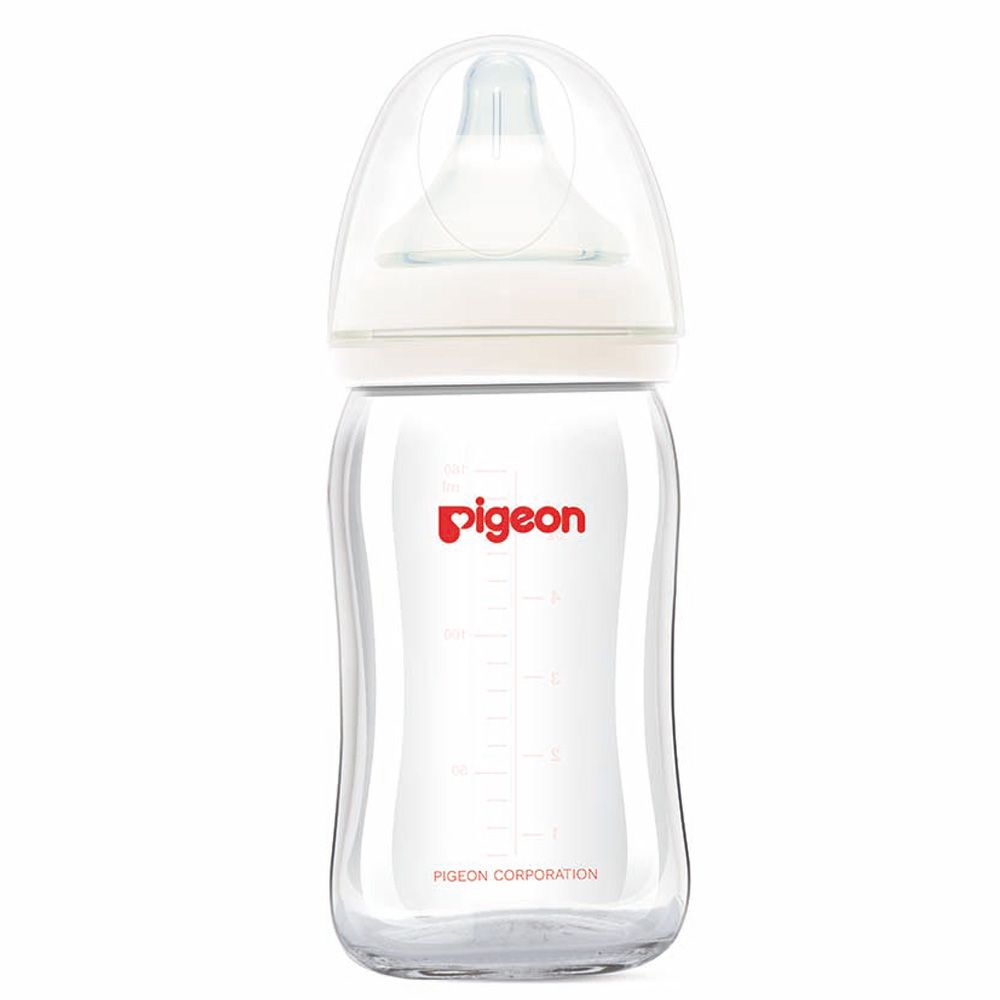 Pigeon - SofTouch Wide Neck Glass Bottle160ml